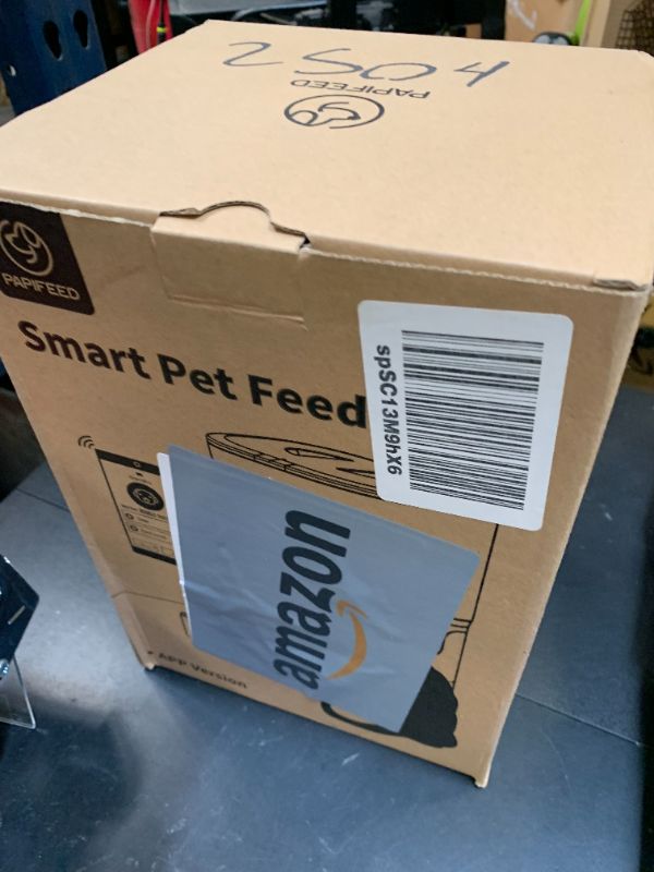 Photo 1 of PAPIFEED Smart Automatic Cat Feeders: WiFi Pet Feeder with APP Control for Remote Feeding, Detachable for Easy Clean, Automatic Cat Food Dispenser with Alexa,1-30 Meals Per Day for Dog (6L/25Cup)