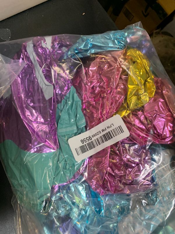 Photo 1 of Mermaid Birthday Decoration Mermaid Foil Large Number Balloons for Girls Under The Sea Mermaid Theme Baby Shower Birthday Favors?40inch Number balloon 2?
