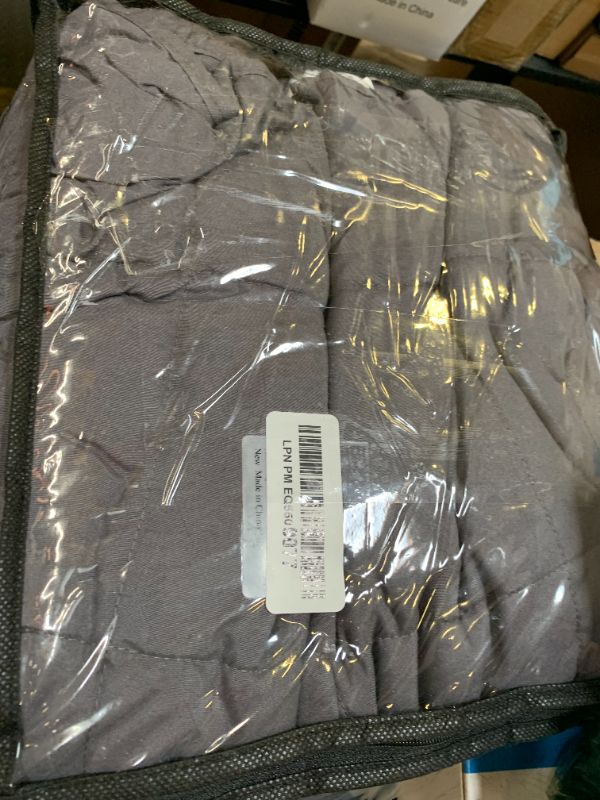 Photo 1 of yescool Weighted Blanket for Adults (15 lbs, 60" x 80", Grey) Cooling Heavy Blanket for Sleeping Perfect for 140-160 lbs, Queen Size Breathable Blanket with Premium Glass Bead, Machine Washable