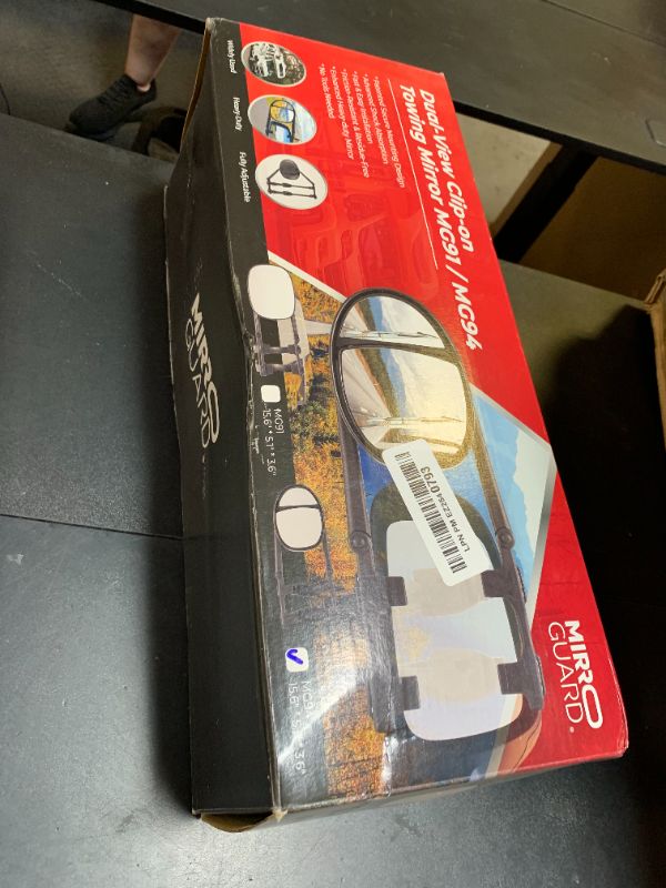 Photo 1 of MirroGuard Extended Towing Mirrors, Universal Clip-On Side Mirror Extensions for Pickups, RVs, and Trailers, Tow Mirrors with Extenders (Model MG94)
