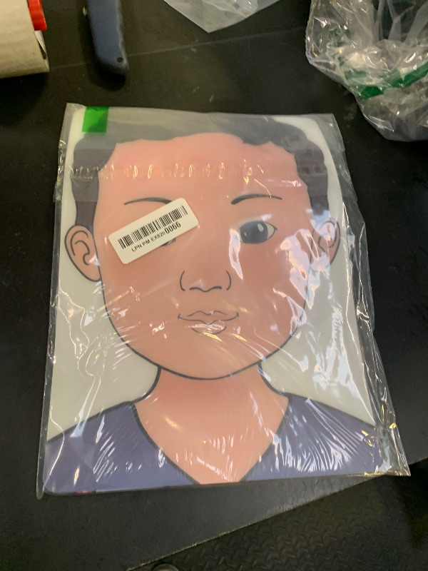 Photo 1 of NUOBESTY Face Painting Practice Board Reusable Makeup Painting Board Face Makeup Exercise Tool Boy Girl Face Painting Board Exercise Template 2pcs