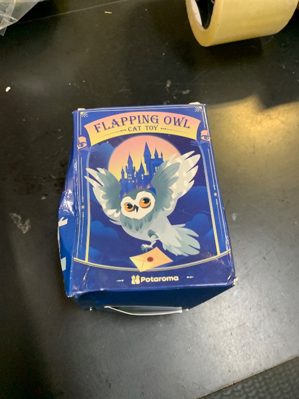 Photo 1 of Potaroma Flapping Owl Cat Toys (No Flying), Lifelike Bird Chirp, Rechargeable Touch Activated Kitten Toy, Interactive Catnip Kicker Exercise Toys 4.0" for All Breeds