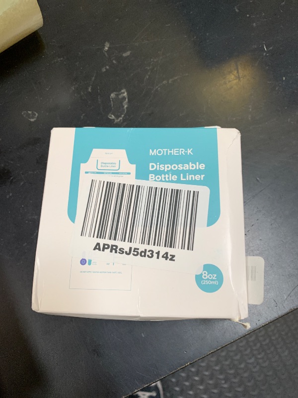 Photo 1 of MOTHER-K Disposable Baby Bottle Liner, Must-Have Baby Travel Essentials, BPA Free (8oz, 100pcs)