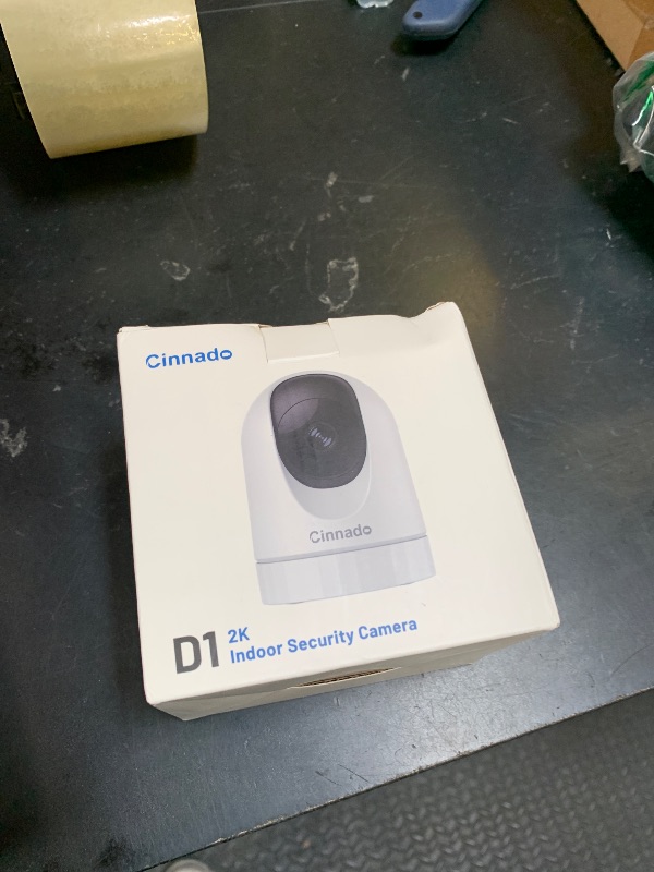 Photo 1 of Cinnado Security Camera Indoor-2K 360° WiFi Cameras for Home Security?Pet/Dog/Baby Camera with Phone app, 2-Way Audio, Night Vision, 24/7 SD Card Storage, Works with Alexa & Google Home (2.4Ghz)-D1