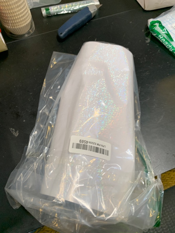 Photo 1 of 36 Sheets Holographic Sticker Paper Clear A4 Vinyl Sticker Paper Self Adhesive Waterproof Transparent Film Gem Rainbow Star Patterns, 11.7 x 8.3 Inch (Gem,Dot,Butterfly,Grid,Sand Star,Wind Mill)