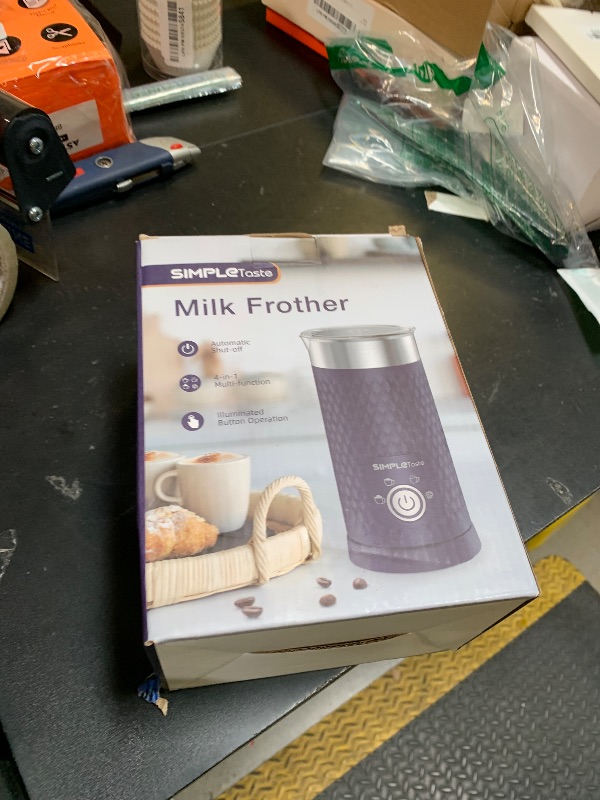 Photo 1 of SIMPLETASTE Milk Frother, 4-in-1 Electric Milk Steamer, Automatic Warm and Cold Foam Maker and Milk Warmer for Latte, Cappuccinos, Macchiato