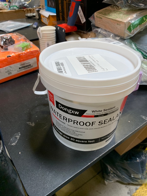 Photo 1 of Dongxw Self-Leveling Lap Sealant White, RV Roof Sealant for Camper Roof Repair, RV Caulk – Stop Leaks, UV-Resistant, Weatherproof and Sturdy