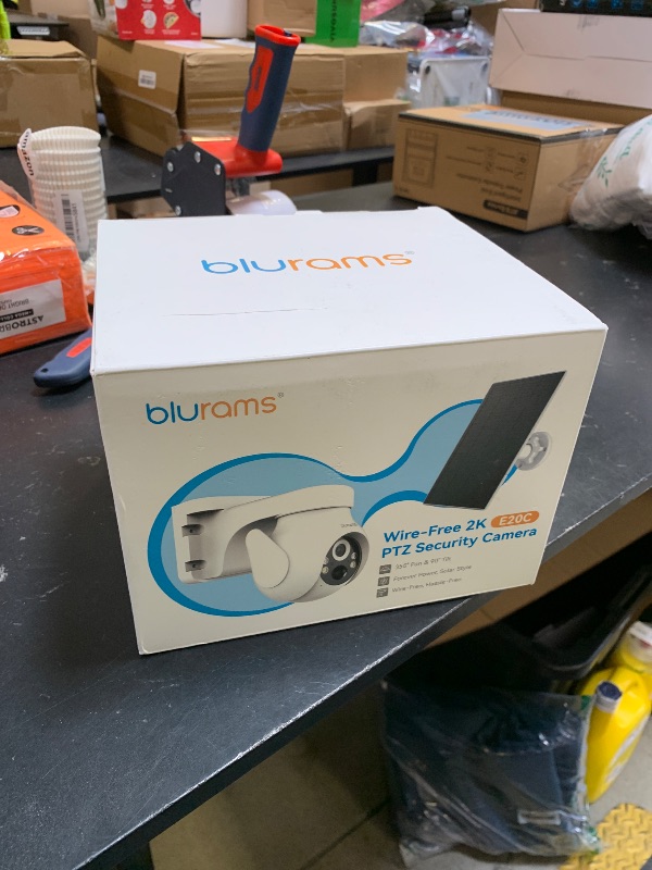 Photo 1 of blurams Solar Outdoor Camera Wireless, 360° PTZ Security Cameras Wireless Outdoor with Human Auto Tracking, 2K IR/Color Night Vision, Battery Powered, 2.4GHz Only