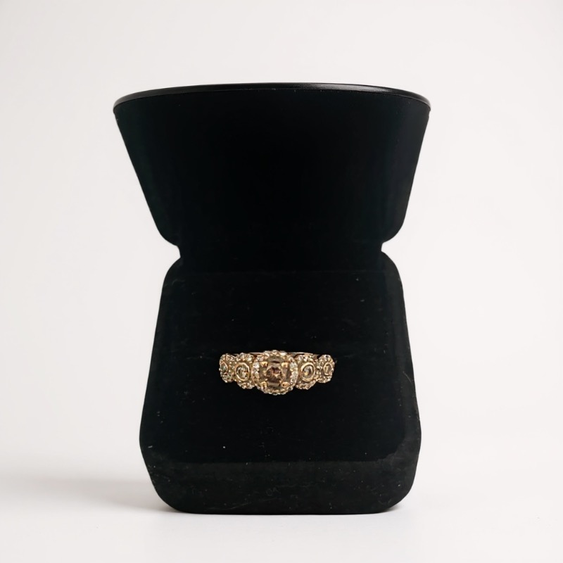 Photo 1 of 14K WHITE GOLD W. .60CT DIAMOND RING-3G SIZE 5 1/4 #12