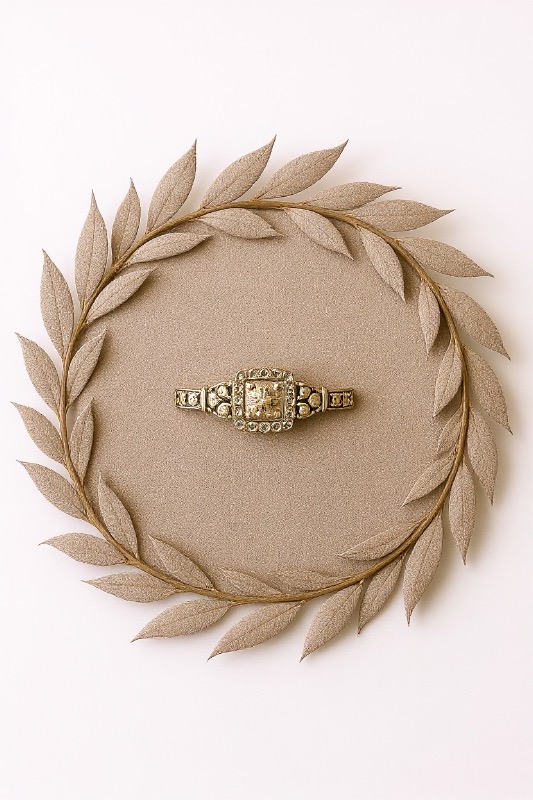 Photo 1 of 14K WHITE GOLD W. .60CT DIAMOND RING-3G SIZE 5 1/4 #12