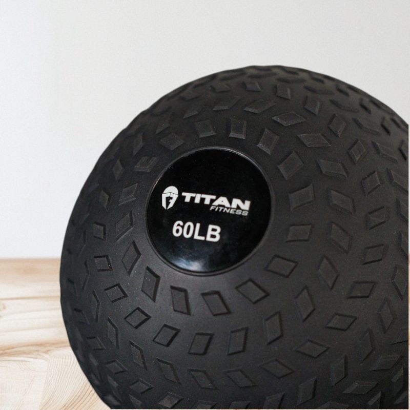 Photo 1 of NEW IN BOX 60LB BLACK WORKOUT SLAM BALL FROM LIVING FIT