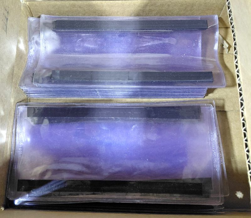 Photo 1 of NEW ULINE S-6740 4 X 9 MAGNETIC VINYL ENVELOPES