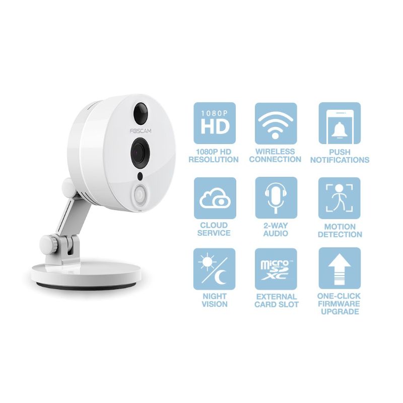 Photo 1 of NEW FOSCAM C2W INDOOR HD 1080P WIRELESS PLUG AND PLAY IP CAMERA