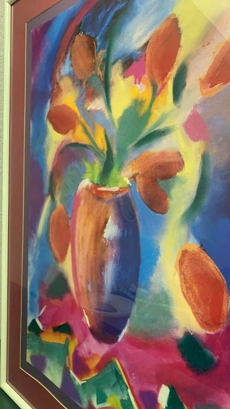 Photo 1 of FLORAL INSPIRED MATTED WATERCOLOR 32” X 41”