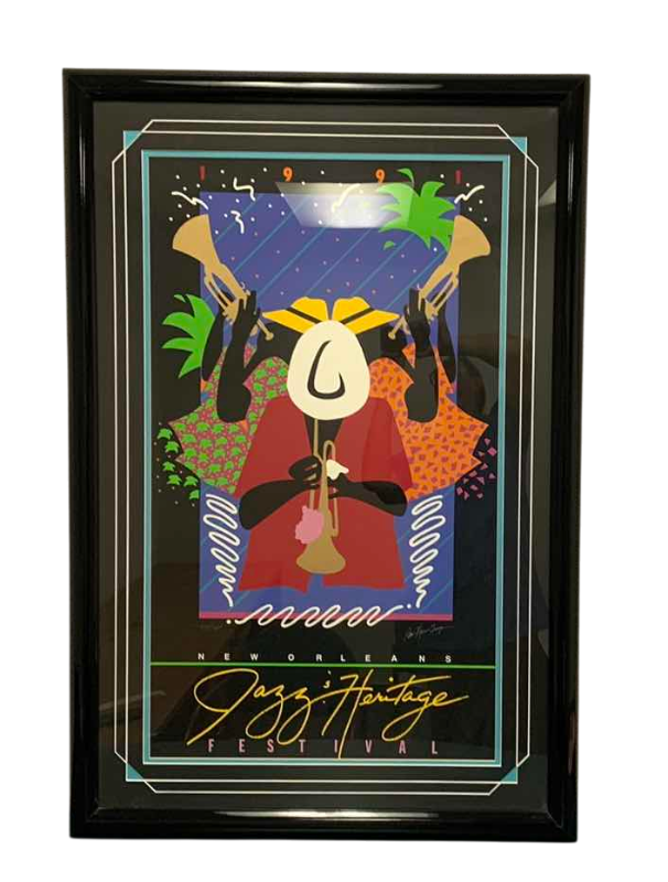 Photo 1 of 1991 NEW ORLEANS JAZZ AND HERITAGE FESTIVAL NUMBERED PRINT 11895/12000 28” X 43”