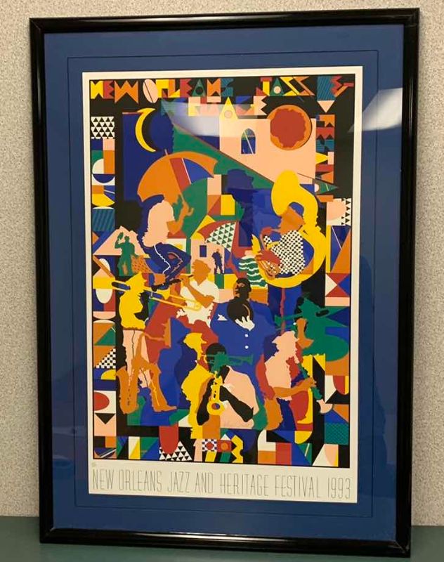 Photo 1 of 1993 NEW ORLEANS JAZZ AND HERITAGE FESTIVAL SIGNED AND NUMBERED 3450/15000