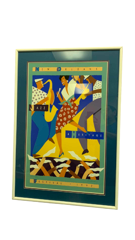 Photo 1 of 1992 NEW ORLEANS JAZZ AND HERITAGE FESTIVAL SIGNED AND NUMBERED 2237/3000 26” X 38”