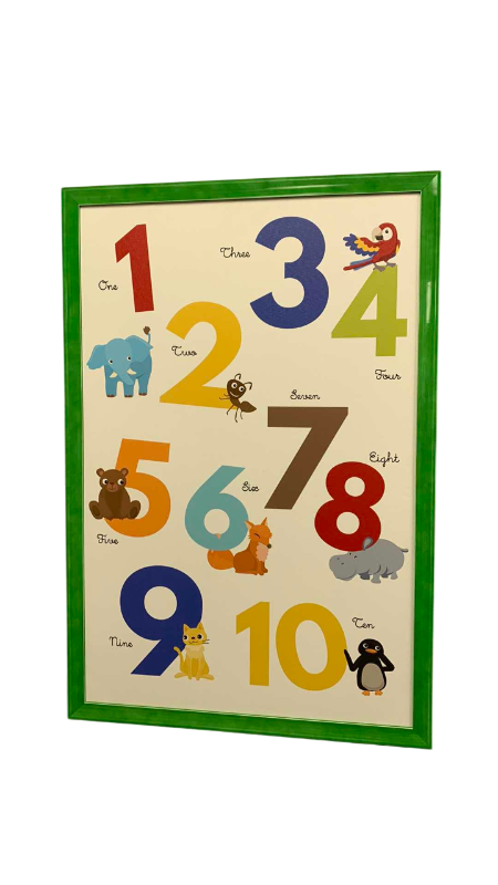 Photo 1 of CHILDRENS NUMBER LEARNING PRINT 25” X 37”