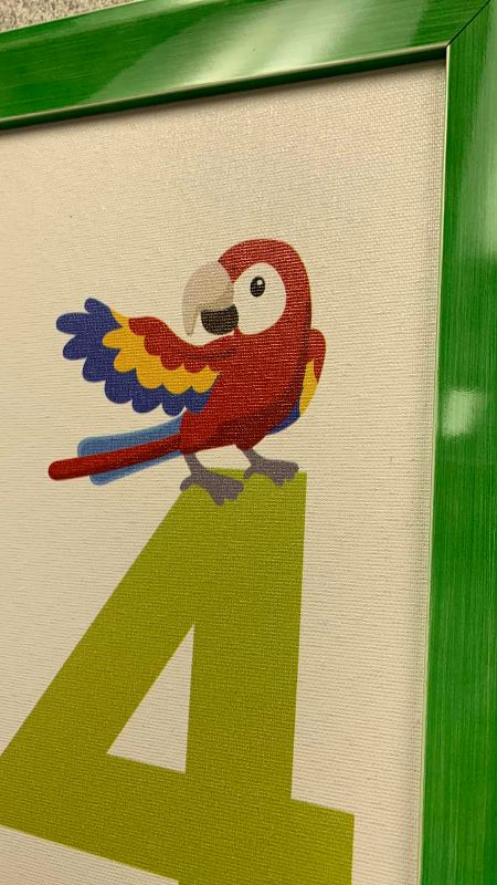 Photo 1 of CHILDRENS NUMBER LEARNING PRINT 25” X 37”
