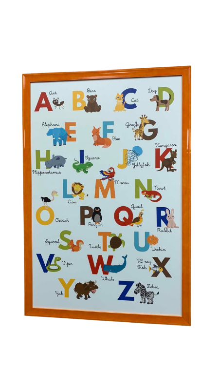 Photo 1 of CHILDRENS LETTERS LEARNING PRINT 25” X 37”