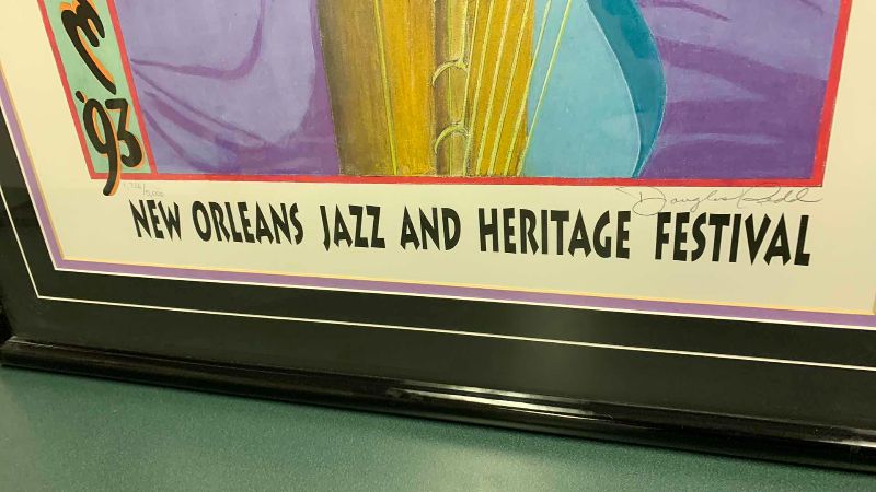 Photo 1 of 1993 NEW ORLEANS JAZZ AND HERITAGE FESTIVAL SIGNED AND NUMBERED 1726/5000 26” X 34”