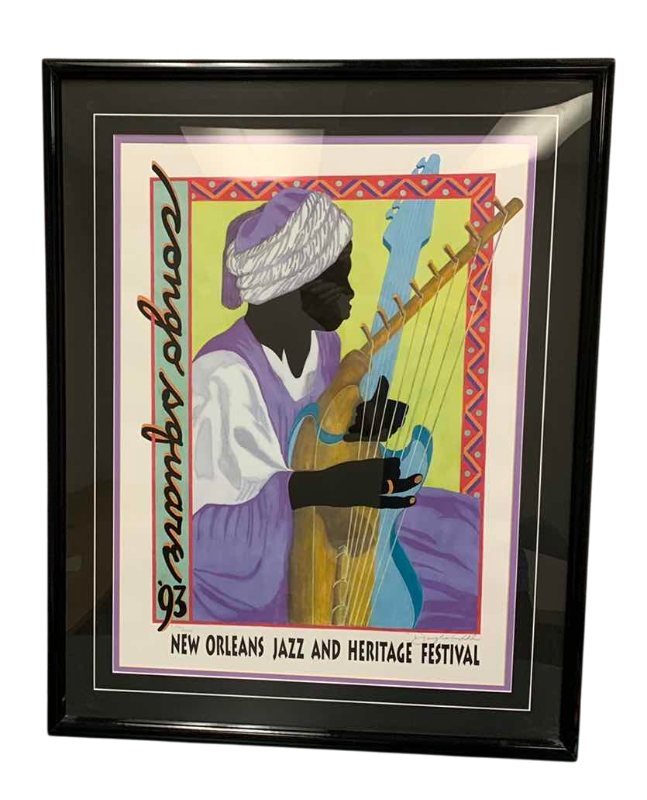 Photo 1 of 1993 NEW ORLEANS JAZZ AND HERITAGE FESTIVAL SIGNED AND NUMBERED 1726/5000 26” X 34”