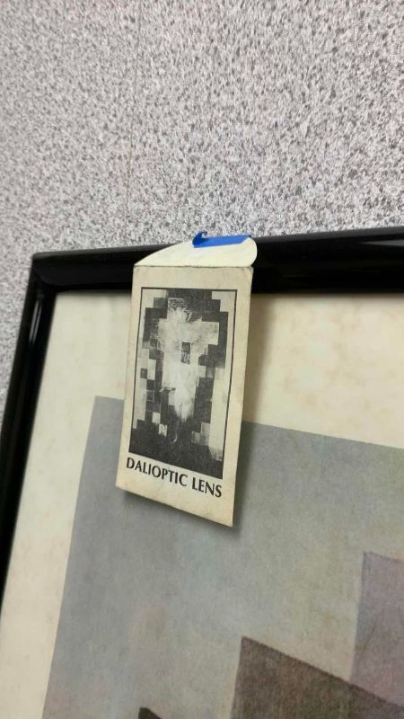Photo 1 of SALVADOR DALI “LINCOLN IN DALIVISION” PRINT WITH DALIOPTIC LENS 25” X 33”