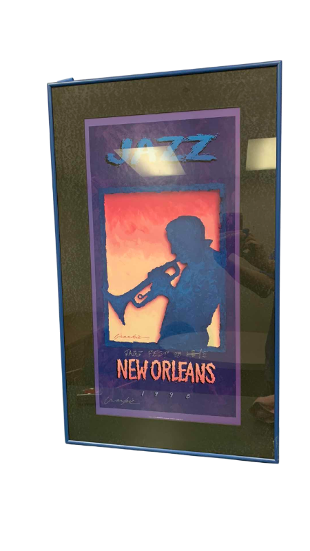 Photo 1 of 1998 NEW ORLEANS JAZZ FEST ARTWORK 19” X 32”