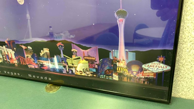 Photo 1 of LAS VEGAS HOTEL SKYLINE PRINT 36” X 12”