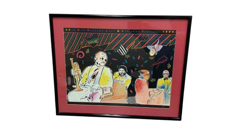 Photo 1 of 1994 NEW ORLEANS JAZZ AND HERITAGE FESTIVAL PRINT NUMBERED 1125/10000 29” X 23”