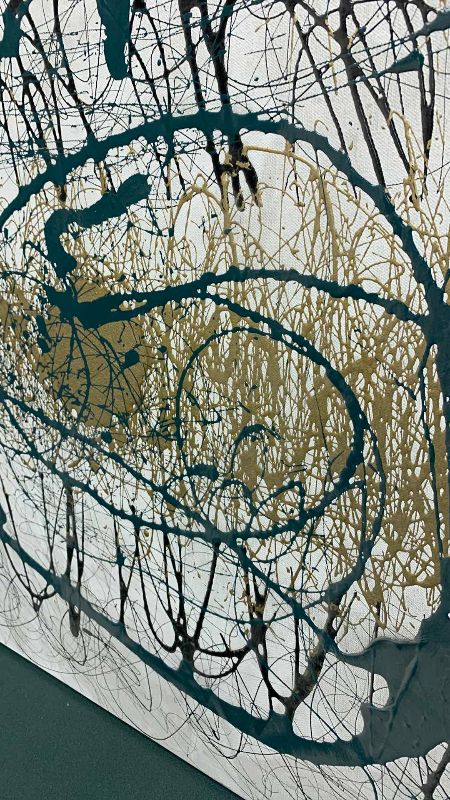 Photo 1 of ABSTRACT OIL PAINTING ON CANVAS 30” X 24”