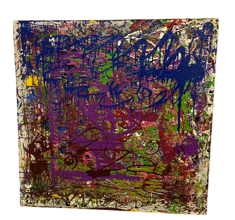 Photo 1 of ABSTRACT OIL PAINTING ON CANVAS 36” X 36”