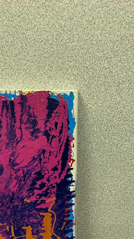 Photo 1 of ABSTRACT OIL PAINTING ON CANVAS 30” X 24”
