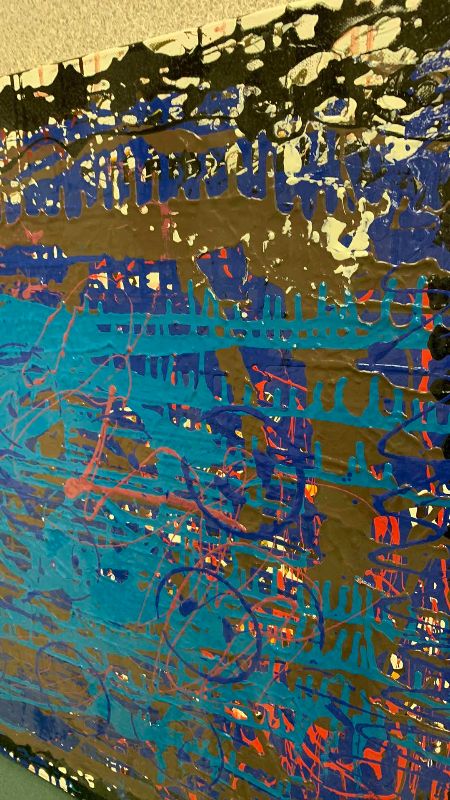 Photo 1 of ABSTRACT OIL PAINTING ON CANVAS 30” X 24”