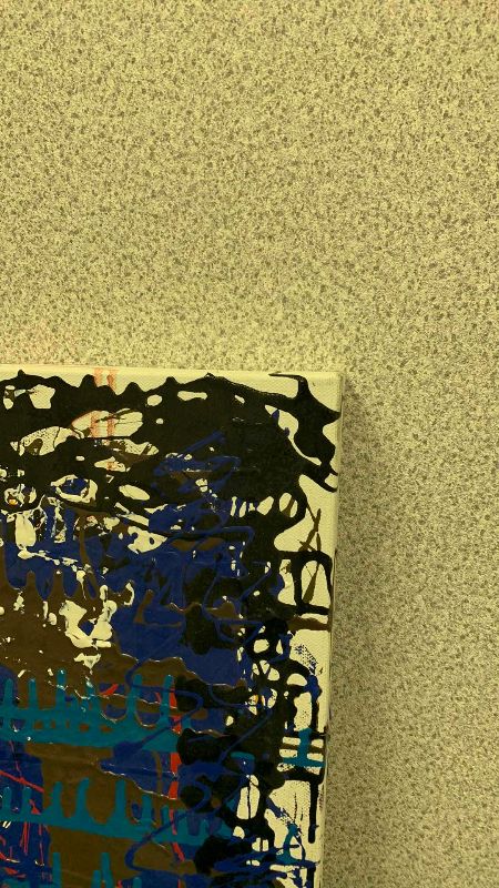 Photo 1 of ABSTRACT OIL PAINTING ON CANVAS 30” X 24”