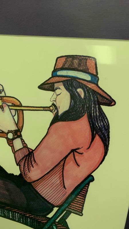 Photo 1 of FERDIE PACHECO “CHUCK IT” SIGNED AND NUMBERED LITHOGRAPH  PRINT 213/500 26” X 23”