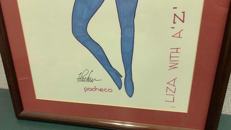 Photo 1 of VINTAGE FERDIE PACHECO “LIZA WITH A “Z”” SIGNED LITHOGRAPH PRINT 18” X 25”