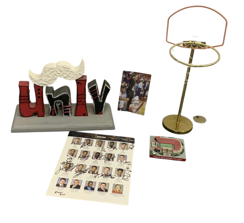 Photo 1 of UNLV RUNNING REBELS BASKETBALL MEMORABILIA AND AUTOGRAPHED TEAM PHOTO