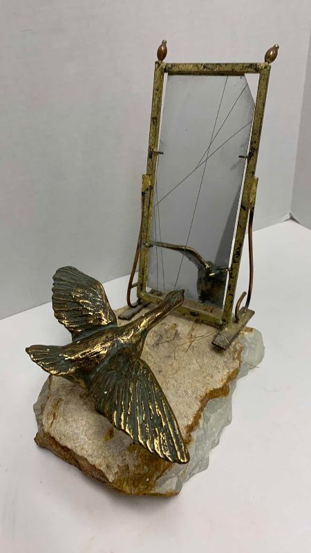 Photo 1 of QUARTZ AND BRASS DUCK INSPIRED ARTWORK 11”