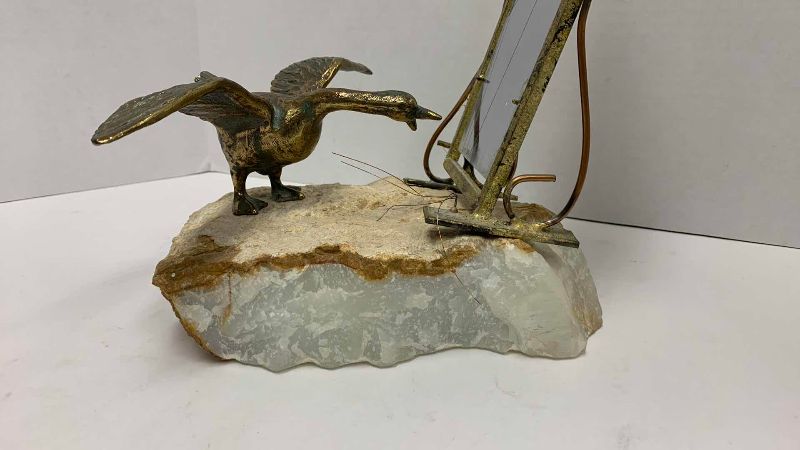 Photo 1 of QUARTZ AND BRASS DUCK INSPIRED ARTWORK 11”