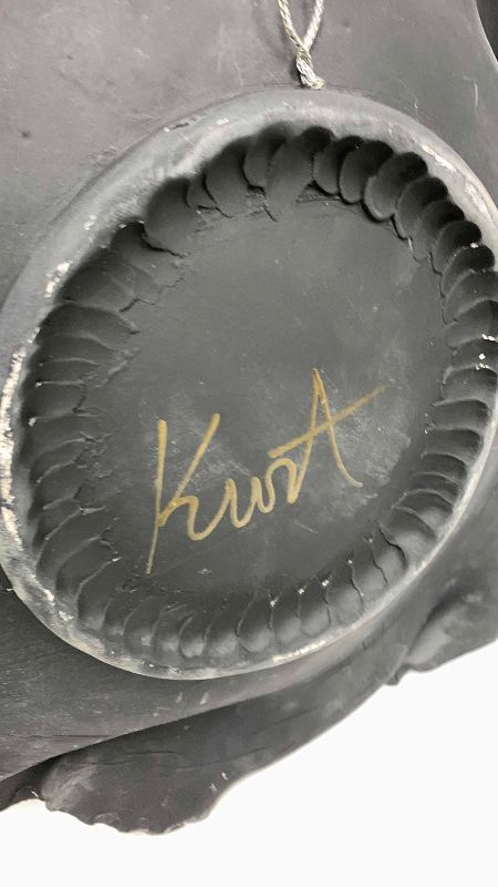 Photo 1 of SIGNED ABSTRACT METAL ARTWORK 22” WIDE