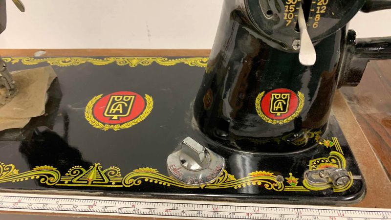 Photo 1 of ANTIQUE FAPPYCO HAND CRANK SEWING MACHINE