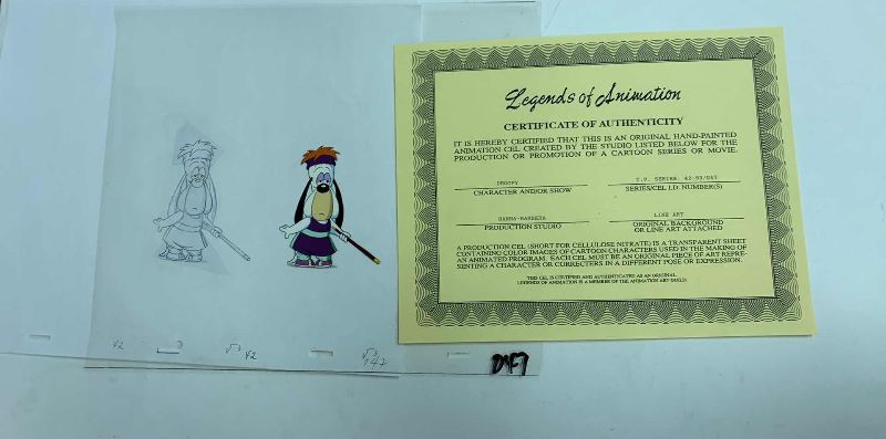 Photo 1 of VINTAGE ORIGINAL HANNA BARBERA LINE ART OF DROOPY D47 12” X 10.5”