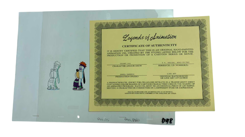Photo 1 of VINTAGE ORIGINAL HANNA BARBERA LINE ART OF DROOPY D48 12” X 10.5”