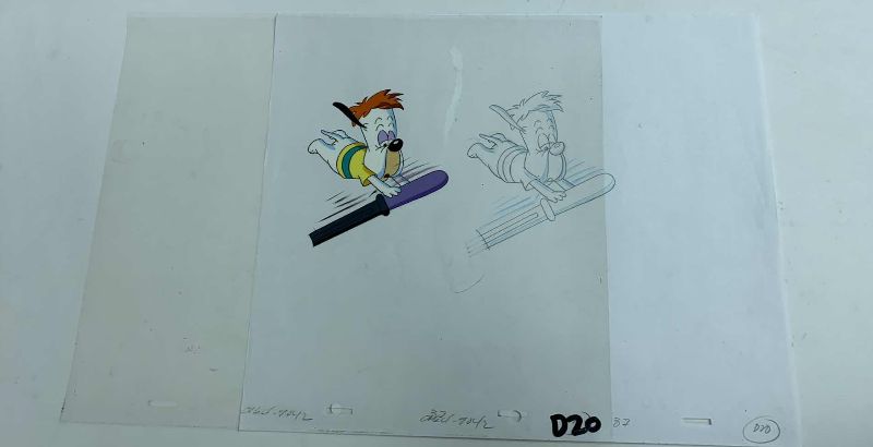 Photo 1 of VINTAGE ORIGINAL HANNA BARBERA LINE ART OF DROOPY D20 12” X 10.5”