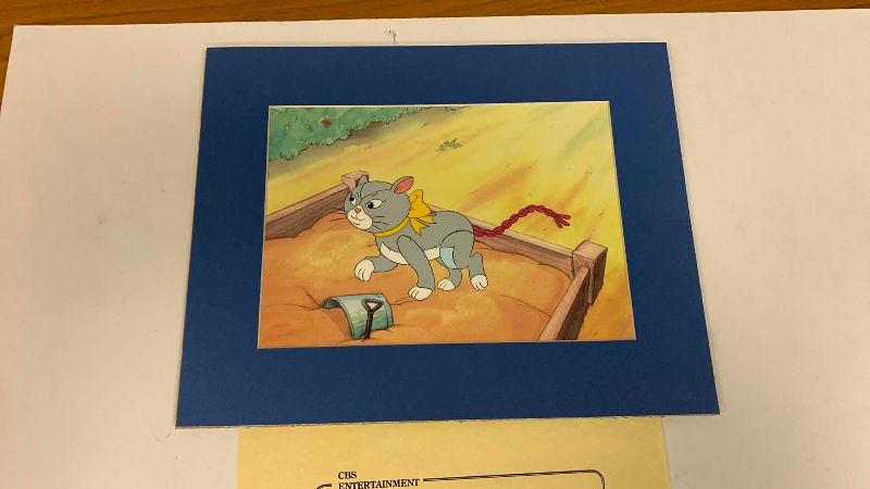 Photo 1 of VINTAGE COLLECTOR CELL WITH COA FROM THE ADVENTURES OF RAGGEDY ANN AND ANDY “THE SACRED CAT ADVENTURE” 14” X 11”