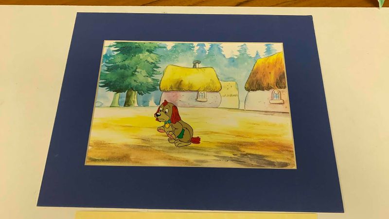 Photo 1 of VINTAGE COLLECTOR CELL WITH COA FROM THE ADVENTURES OF RAGGEDY ANN AND ANDY “SACRED CAT ADVENTURE” 14” X 11”