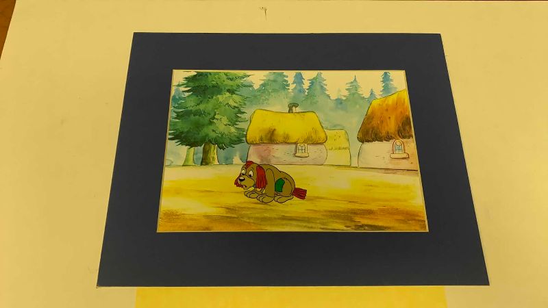 Photo 1 of VINTAGE COLLECTOR CELL WITH COA FROM THE ADVENTURES OF RAGGEDY ANN AND ANDY” SACRED CAT ADVENTURE“ 14” X 11”