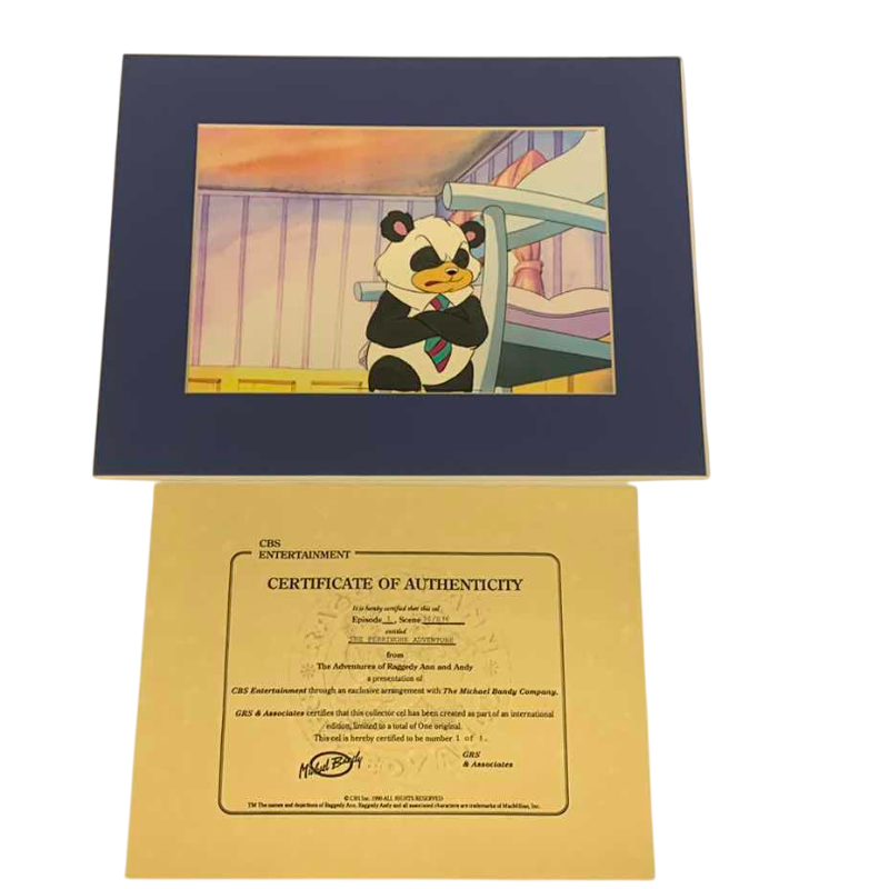Photo 1 of VINTAGE COLLECTOR CELL WITH COA FROM THE ADVENTURES OF RAGGEDY ANN AND ANDY “THE PERRIWONK ADVENTURE” 14” X 11”