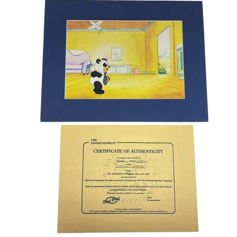 Photo 1 of VINTAGE COLLECTOR CELL WITH COA FROM THE ADVENTURES OF RAGGEDY ANN AND ANDY “THE MABBIT ADVENTURE” 14”X11”